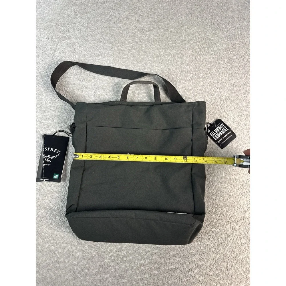 NEW Osprey Arcane Zip Top Tote Backpack I‎ Stonewash Black Embroidered